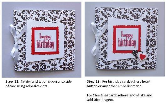 birthday card handmade instructions step 4