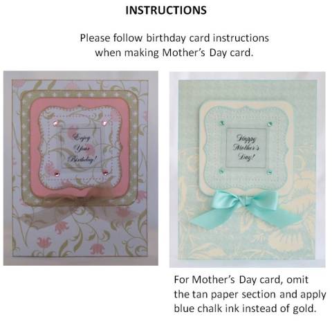 homemade mothers day cards instructions