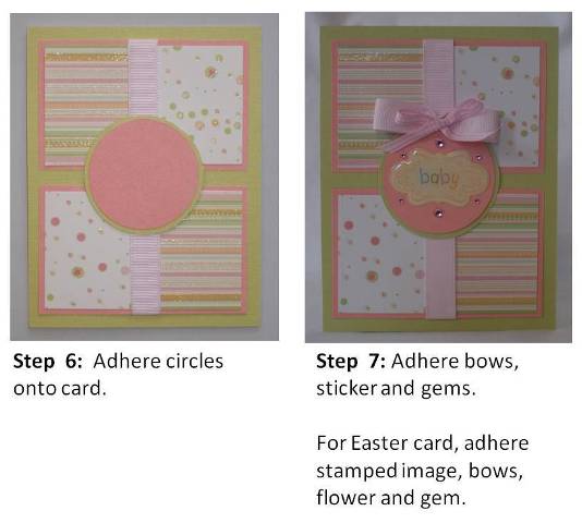 easter card ideas - step by step instructions